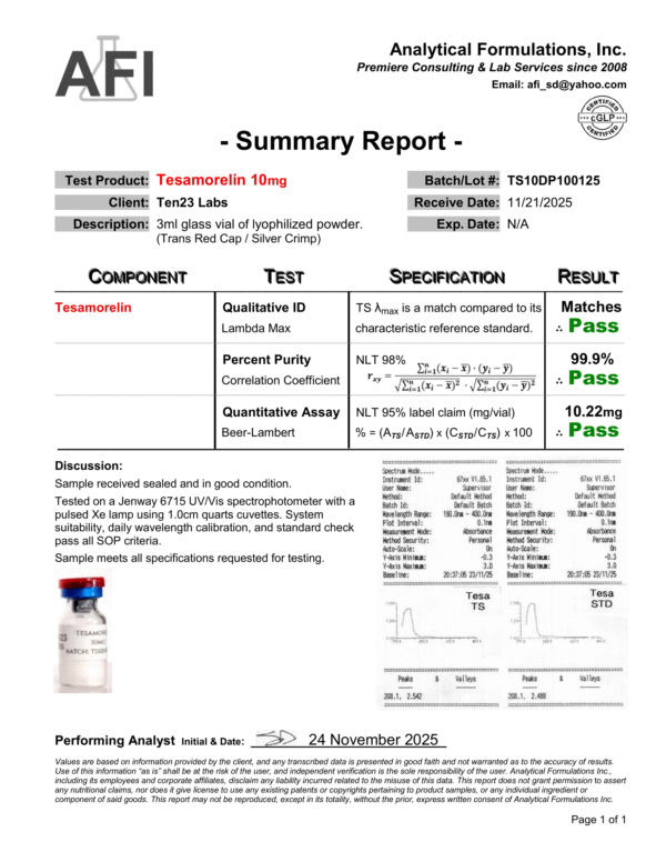 Tesamorelin (10mg)