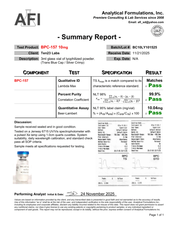 BPC-157 (10mg)