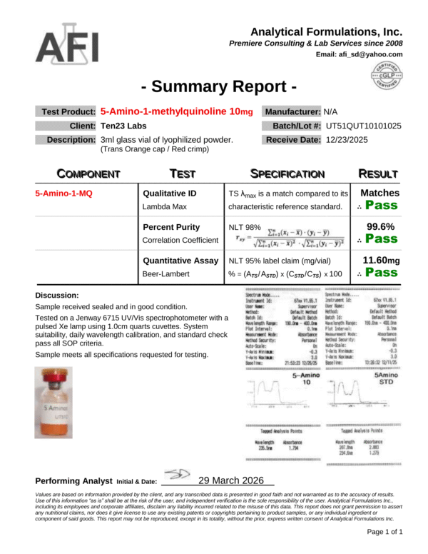 5-Amino-1MQ (10mg)