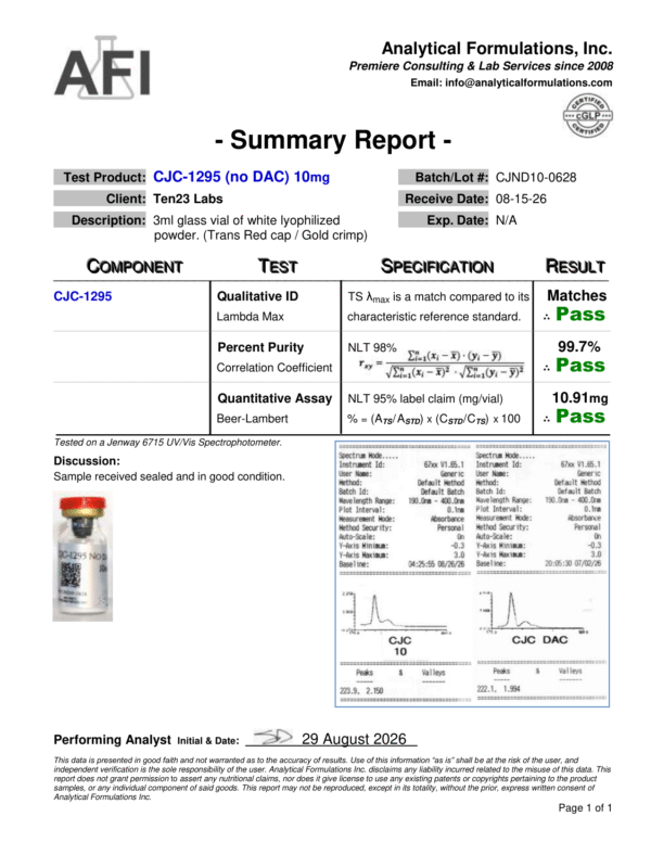 CJC 1295 - No Dac (10mg)